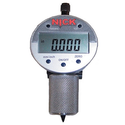 NICK Pit Depth Gauge - Steel Test Equipment, Caps, & Plugs